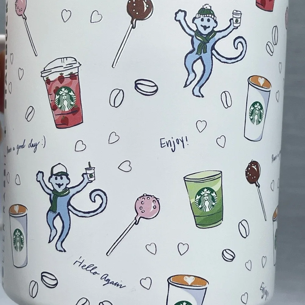Starbucks Roller Rabbit Cup Stainless Steel Lid 12oz Candy Christmas 2025 MiiR